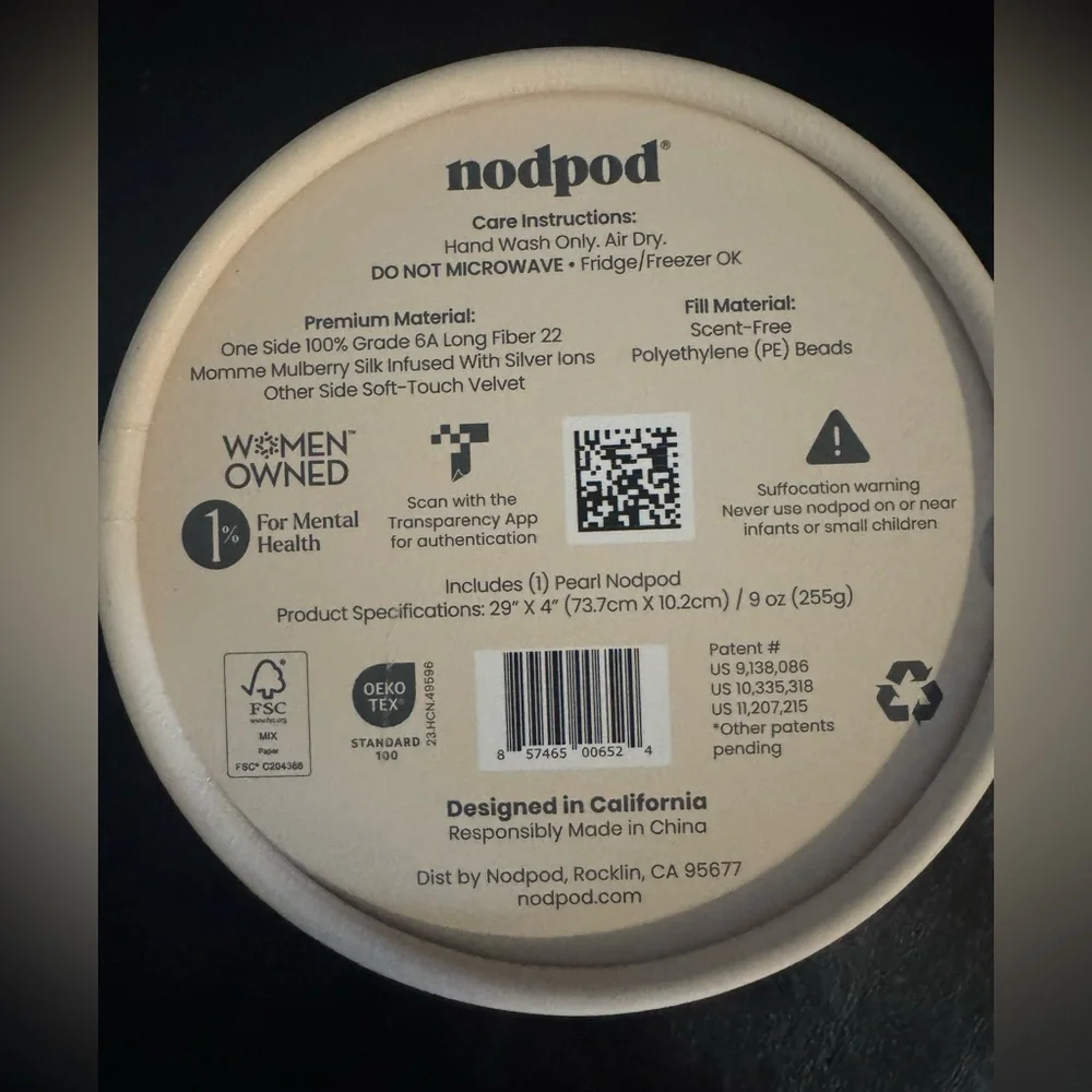 NODPOD Mineralized Silk Sleep Mask NEW